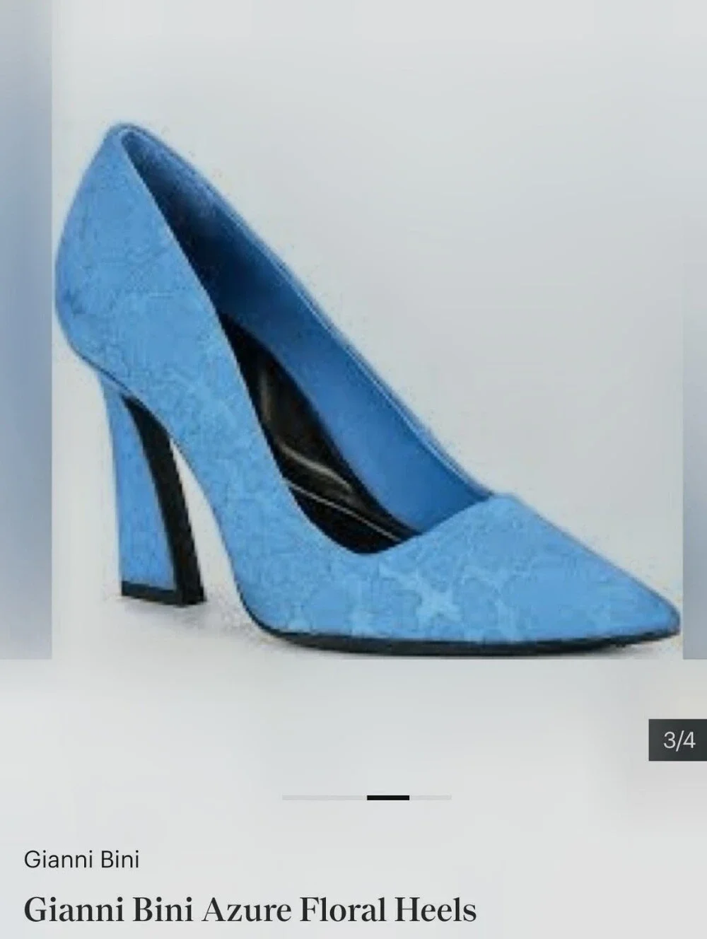 Gianni Bini Azure Floral Heels